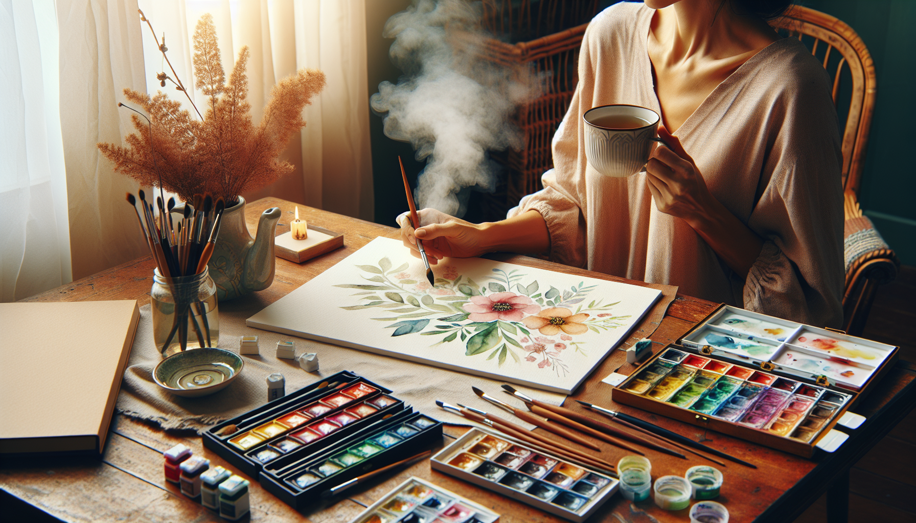 Unlock Relaxation: Watercolor Techniques for Stress Relief