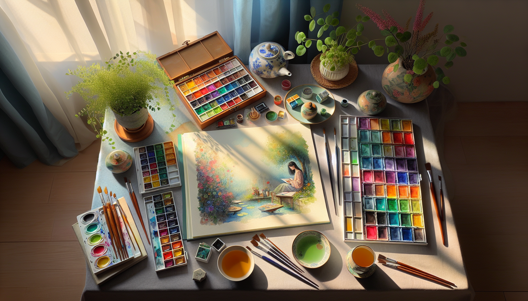Mindfulness Through Watercolor: A Gentle Retreat for the Soul