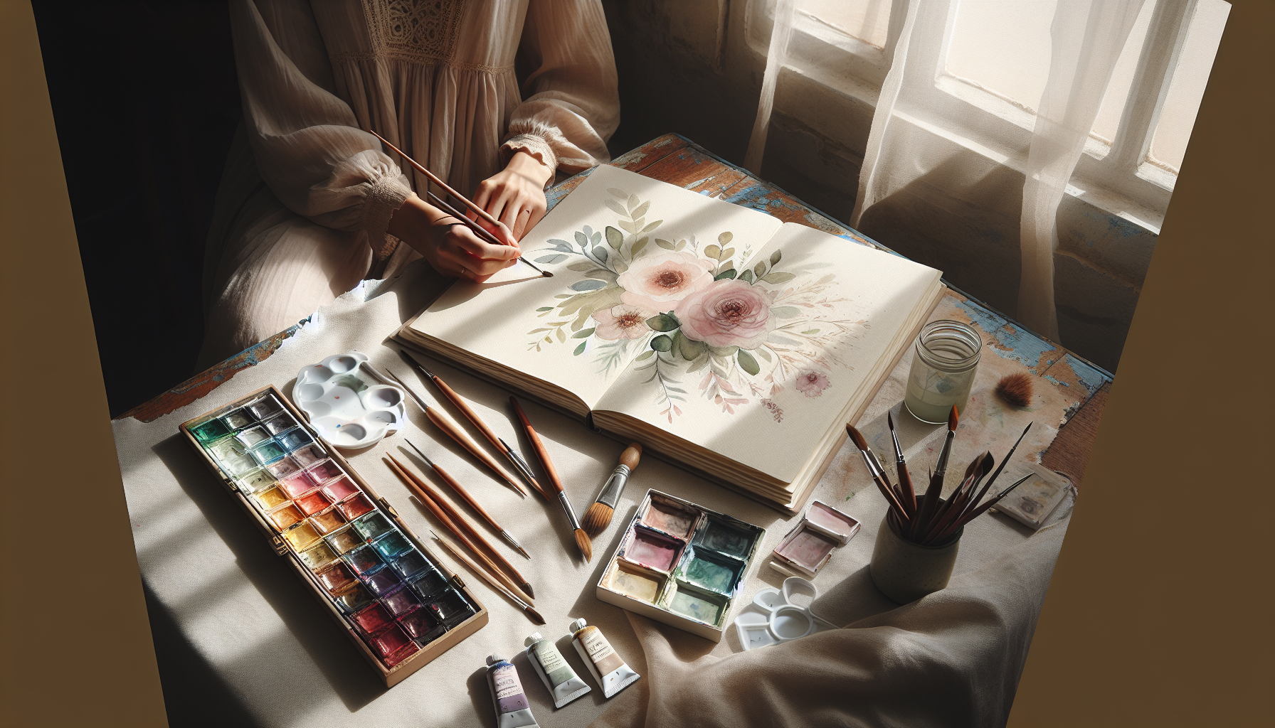 Creative Self-Care: Mindfulness Through Watercolor for Women Over 40