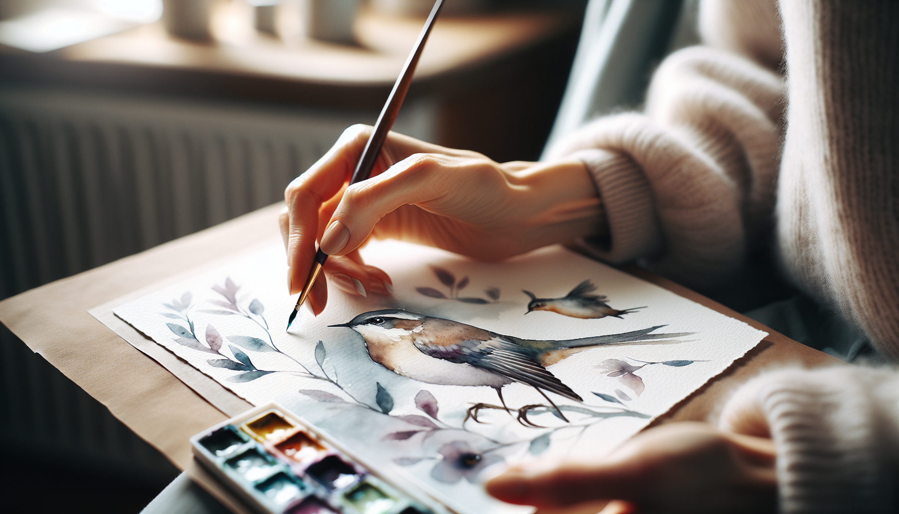 Finding Calm Through Watercolor: Beginners' Guide - illustration