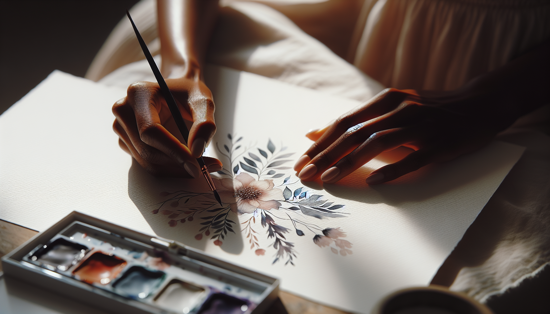 Beginner Watercolor Tips for Mindful Relaxation - illustration