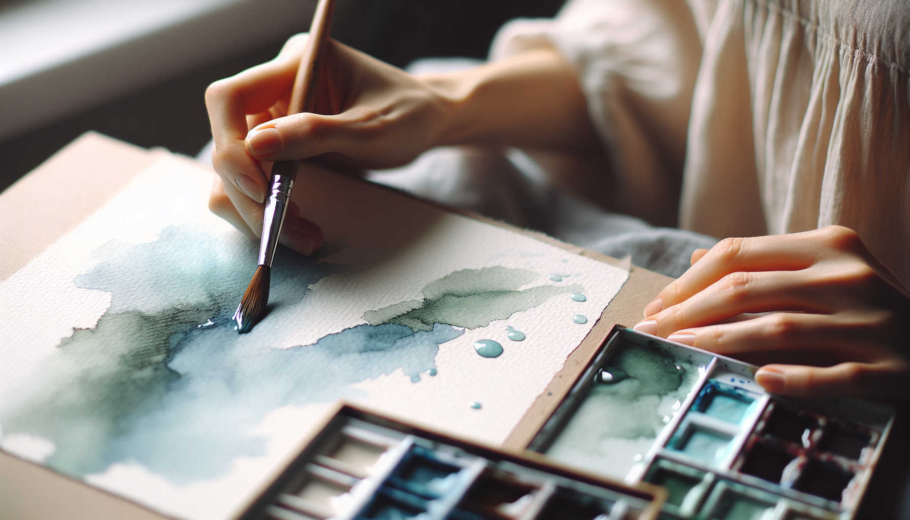 Discover Mindfulness: Creative Calm Through Watercolor - illustration