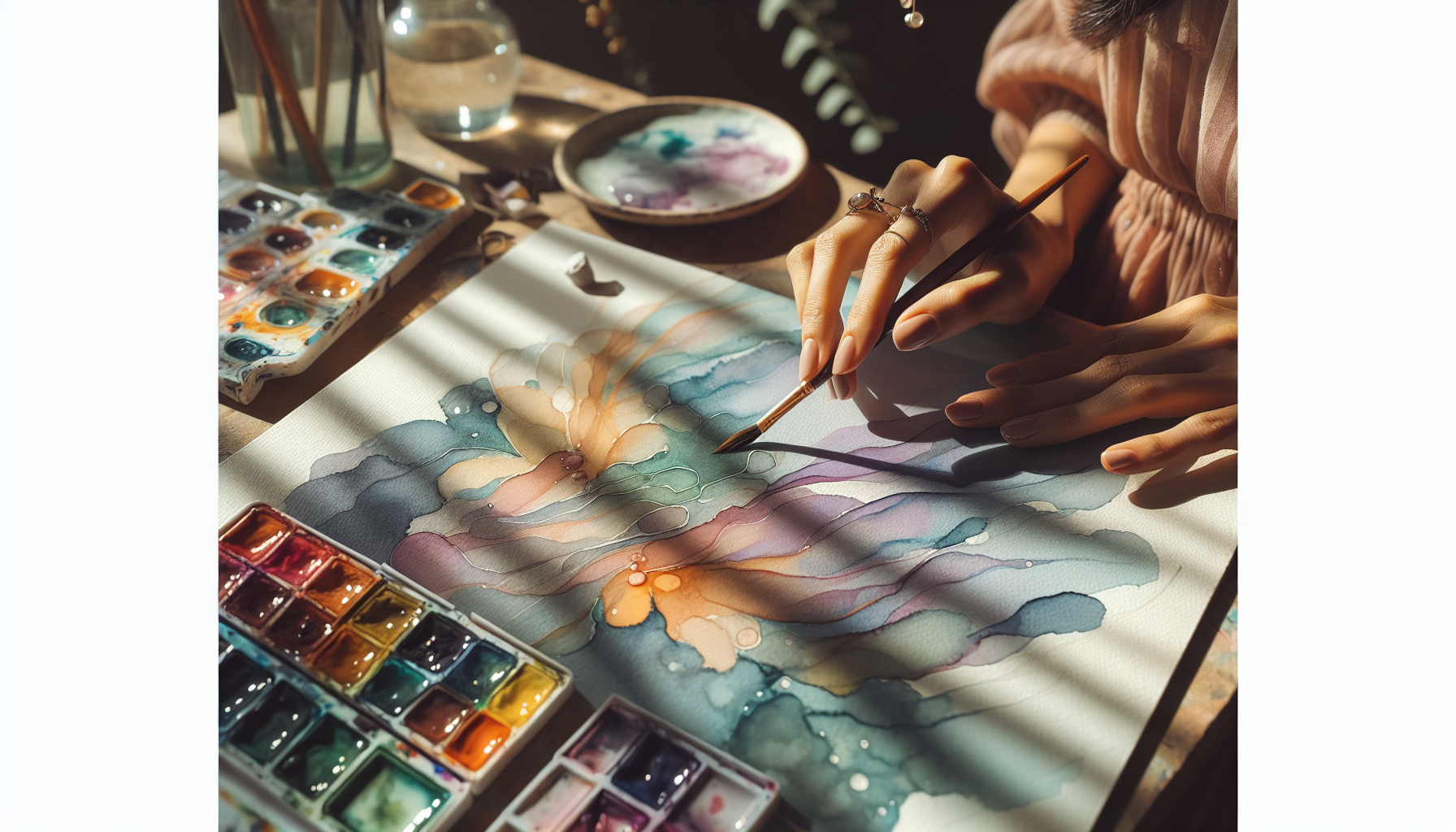 Mindfulness Through Watercolor: A Beginner's Guide - illustration