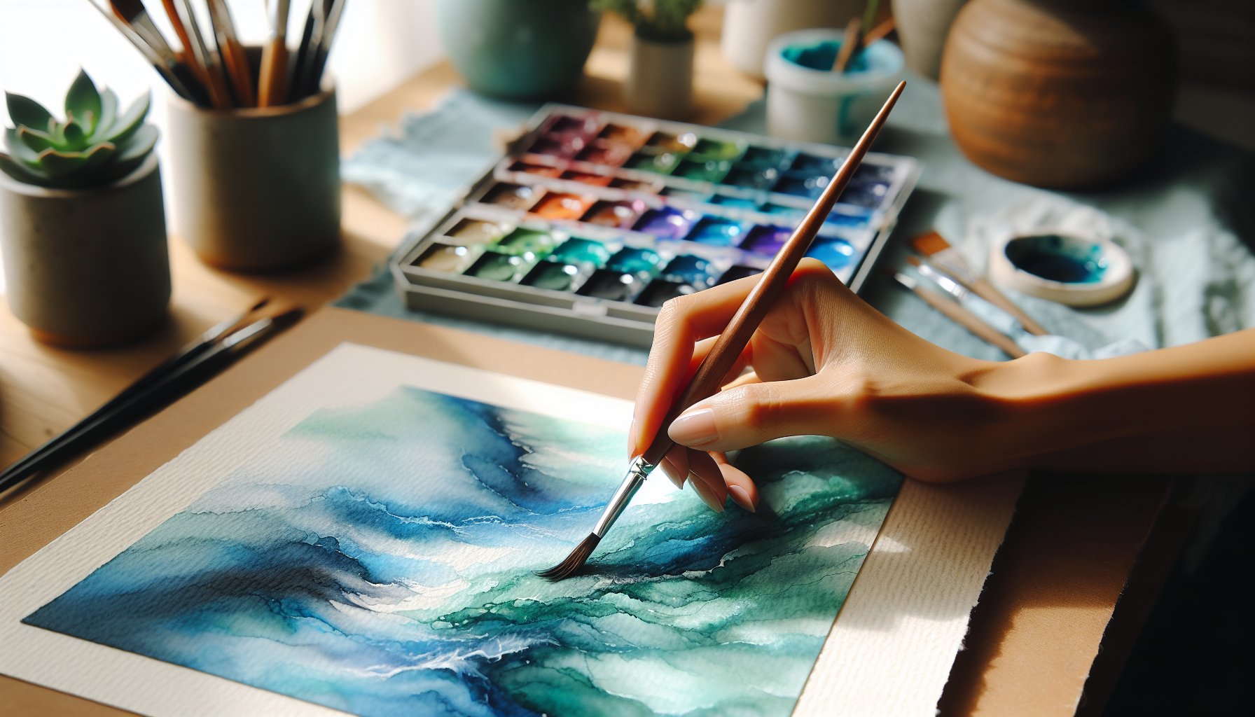 Creative Calm: Exploring Art Therapy's Benefits - illustration