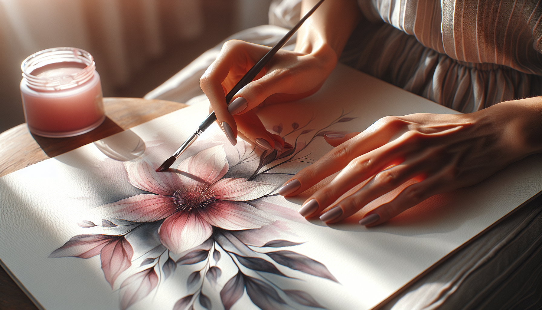 Mindful Watercolor Painting: A Gateway to Calm - illustration