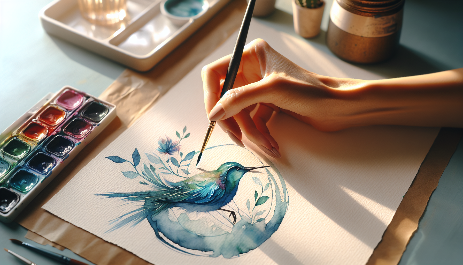 Creative Self-Care: Mindfulness Through Watercolor for Women Over 40 - illustration