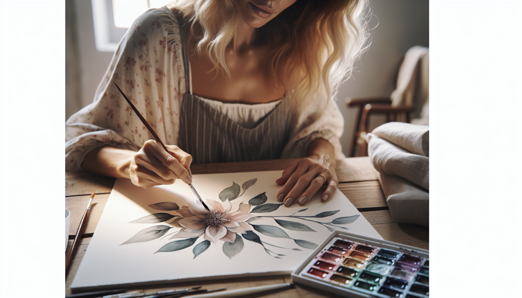 Creative Hobbies for Stress Relief: Discovering Watercolor - illustration