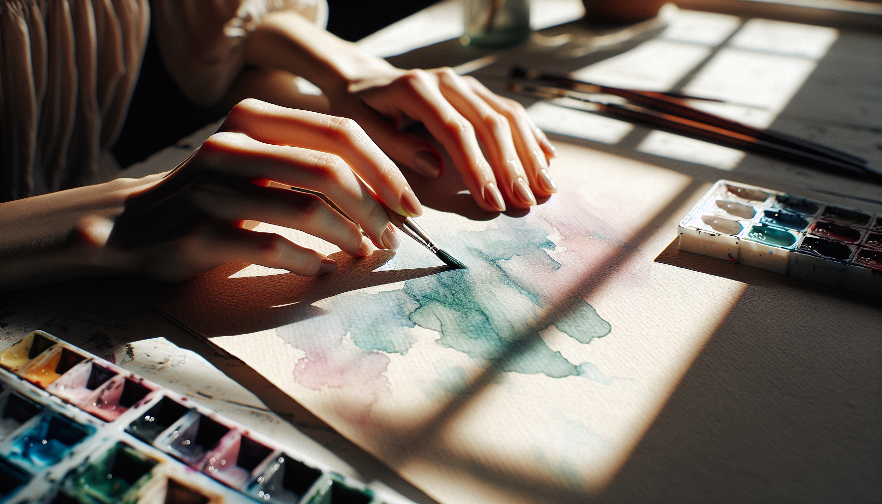 Finding Calm: Watercolor Techniques for Beginners - illustration